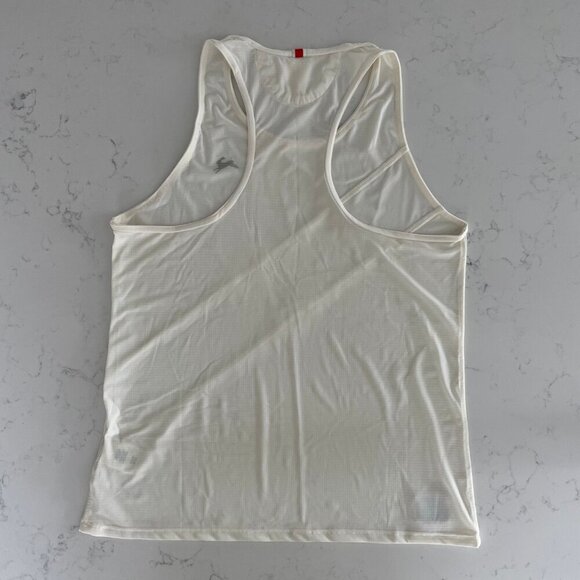 Tracksmith Strata Singlet Lightweight Technical Racing w Coldblack Ivory Sz M - Picture 7 of 12